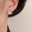 Pháp Tinh Tế Thời Trang Dễ Thương Phù Hợp Với Full Kim Cương KT Mèo Con Bông Tai Sang Trọng Nhỏ Đơn Giản Đi Lại Bông Tai