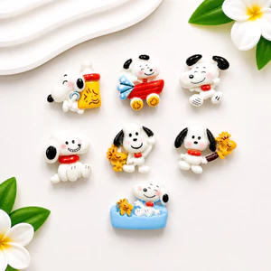 Set Charm Cún Snoopy và Woodstock Cute Kawaii – Charm Gắn Dép Crocs Trang Trí Dép Dễ Thương Mini Resin Hot Trend