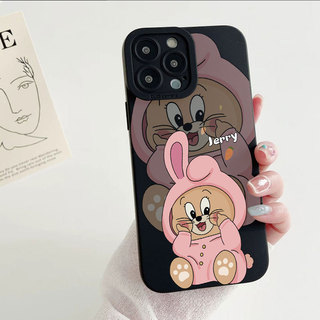 Ốp lưng iPhone Vỏ máy ảnh silicon mềm có họa tiết Jerry - iP 7/8/X/XS/XR/11/12/13/14/15/16/17/Plus/Air/Pro/Max