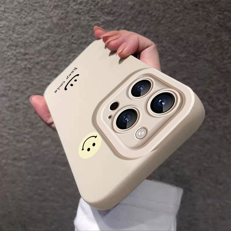 Ốp lưng iPhone Ốp silicon mềm bảo vệ máy ảnh Smile Smile - iP 7/8/X/XS/XR/11/12/13/14/15/16/17/Plus/Air/Pro/Max