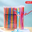 Dùng Một Lần Độc Lập Bao Bì Nghệ Thuật Dài Ống Hút Đơn Màu Cong Thực Phẩm Nước Giải Khát Trà Sữa Nước Ống Hút JB5R