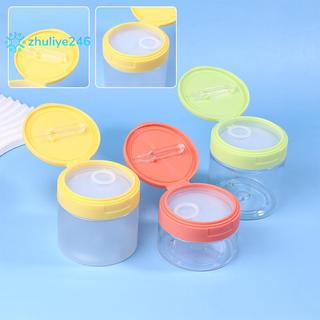 < zhuliye246 > Bình tẩy trang 200-350ml có lọ đựng trong suốt tròn Chai rỗng miệng rộng nắp chai Bảo quản Kem dưỡng da đẹp
