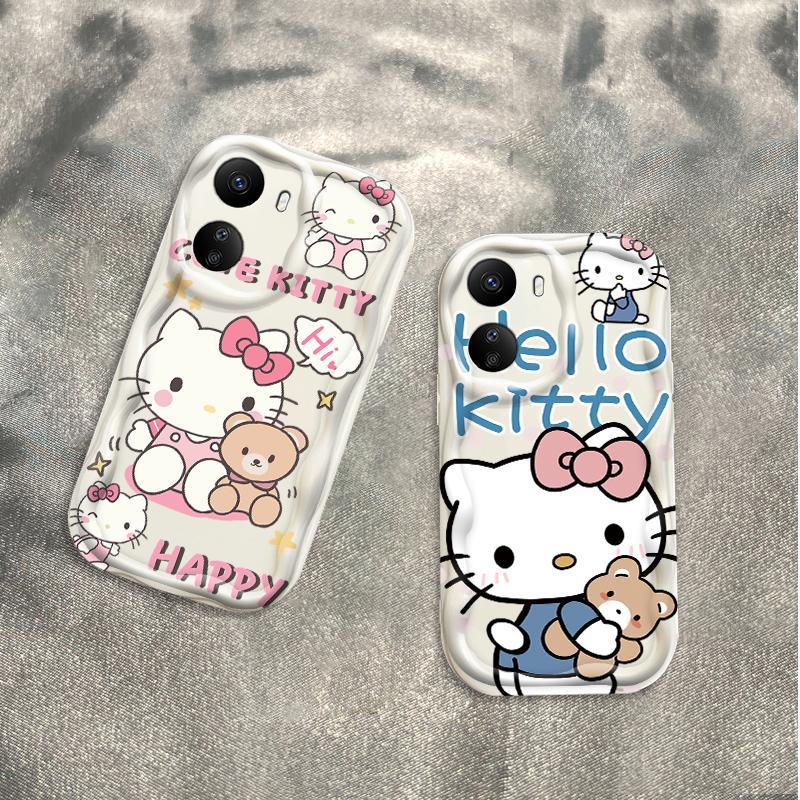 Thích hợp cho Redmi 13C / POCO C65 3D TPU mềm Kitty Rilakkuma Vỏ điện thoại chống sốc