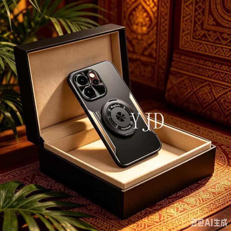 Ốp YJD Cho OPPO Reno14 Pro Reno14F Hợp Kim Nhôm Kim Loại 360° Ốp điện thoại chống rơi giá đỡ xoay