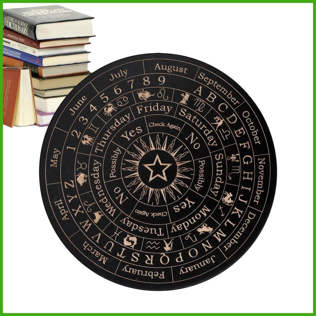 Bảng Bói Toán Dowsing Bảng Siêu Hình Có Chữ Cái Tin Nhắn Bằng Gỗ Planchette Ouija Board Game Fortune wipqsvn