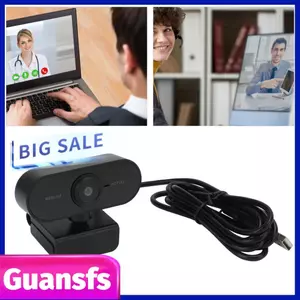 Guansfs Webcam USB 1080P HD Cắm và Chạy USB2.0 Tích hợp micrô để hội nghị truyền hình Phát sóng trực tiếp Khóa học trực tuyến Giảng dạy