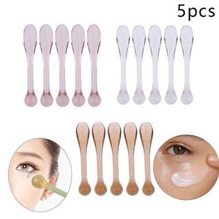 ZMONH 5 Chiếc Nhựa Mỹ Phẩm Thìa Muỗng Kem Dưỡng Mắt Chống Nhăn Mắt Máy Mát Xa Mắt Sti Mặt nạ Thìa Dụng Cụ Chăm Sóc Da