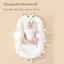 iiko Giường Ngủ Cho Bé Sơ Sinh Chống Giật Mình Mềm Mại Thoáng Khí
