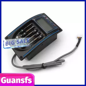 Guansfs Điều khiển Treble 5-Band EQ Electric Box Guitar Pickup - cho giai điệu và phạm vi tuyệt vời với màn hình LCD