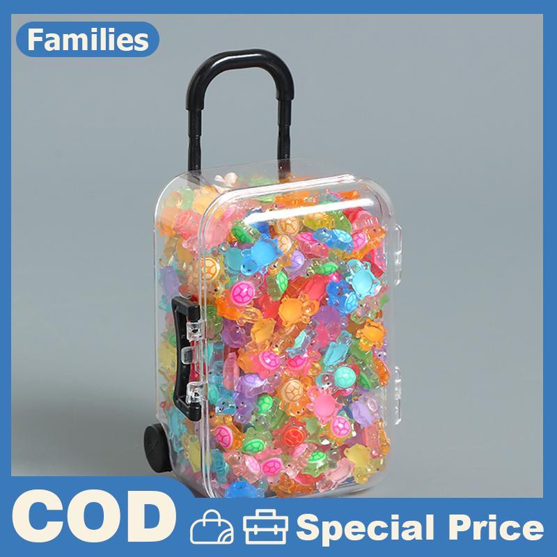 100 Chiếc Hoạt Hình 3D Dạ Quang Rùa DIY Dopamine Màu Mini Nhựa Động Vật Đêm Phát Sáng Thu Nhỏ Các Bức Tượng Nhỏ Trang Trí Vườn Cổ Tích