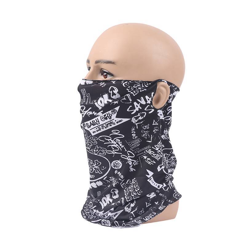 Mặt nạ chống nắng Alittlesetrtu punk thiết kế cho nam và nữ, bảo vệ cổ khỏi tia UV mùa hè