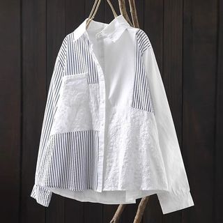 Ao sơ mi nữ 100% cotton, dáng đẹp tôn hình thể, thích hợp mọi lúc mọi nơi, mẫu trắng toát lên vẻ tươi trẻ.