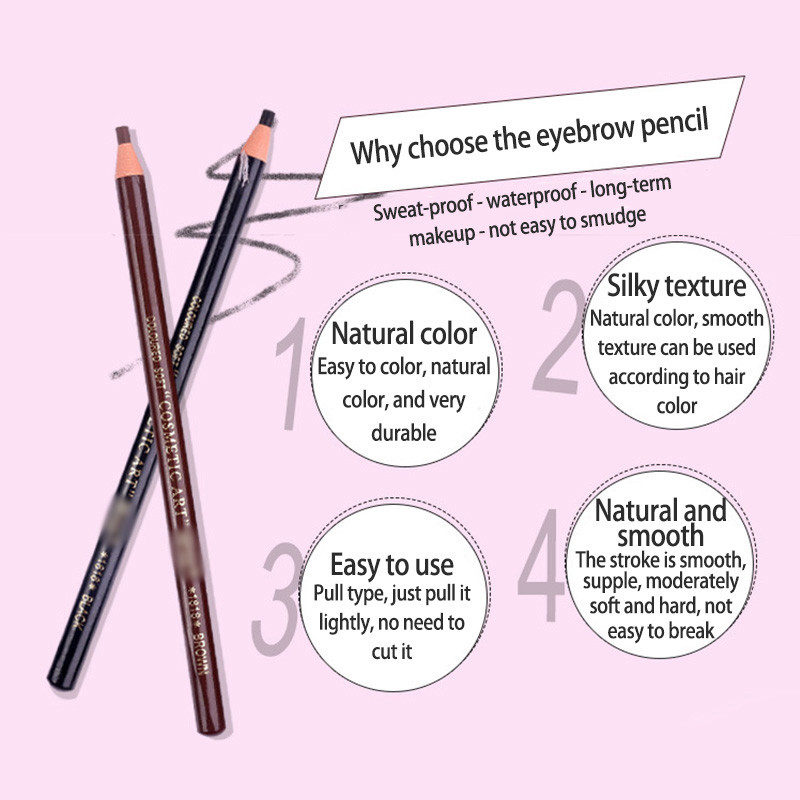 【Roshy】Bút kẻ lông mày chống thấm nước dùng cho kỹ thuật microblading lâu trôi định hình dụng cụ trang điểm.