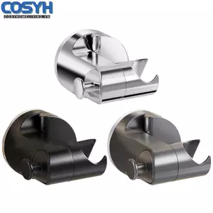 <cosyh>Widely Used ABS Material 360 Degree Rotating Shower Head Support in Black/Silver