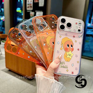 Ốp Lưng Cho IPhone 16 11 17 12 15 13 14 Pro Max 16 15 Plus 17Air Bìa mềm mờ siêu mỏng hoạt hình dễ thương Twinkle