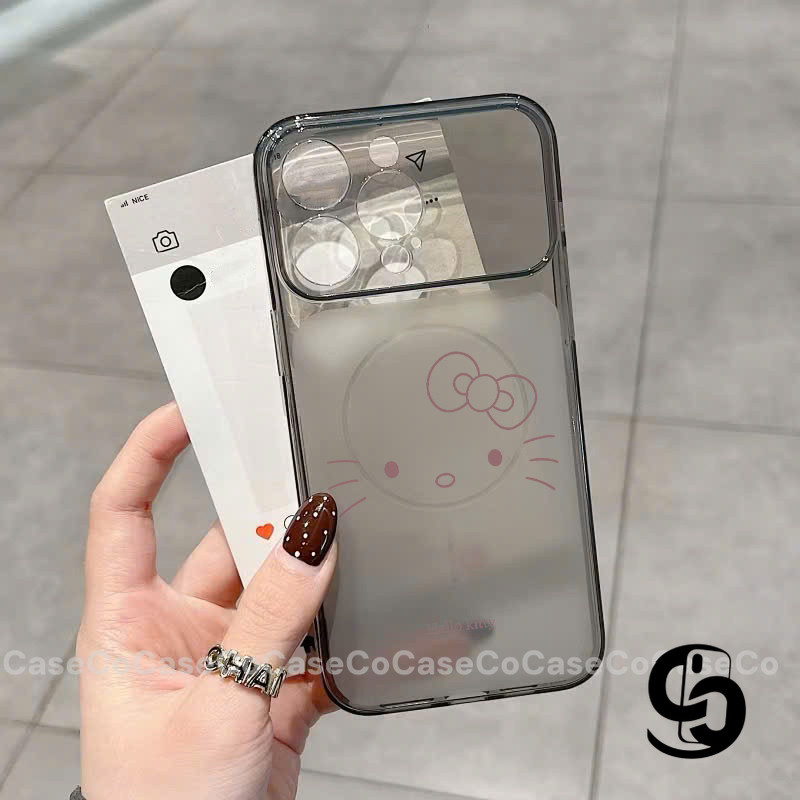 Ốp Lưng Cho IPhone 15 12 16 11 17 13 14 Pro Max 16 15 Plus 17Air Cute Bow Kitten Luxury Ultra-thin Frosted Soft Cover