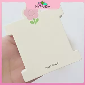MYPANDA 50 Chiếc Hoa Hồng Hiển Thị Thẻ Thủ Công - DIY Trang Sức Cho Dây Tóc và Kẹp Tóc Màu Trắng