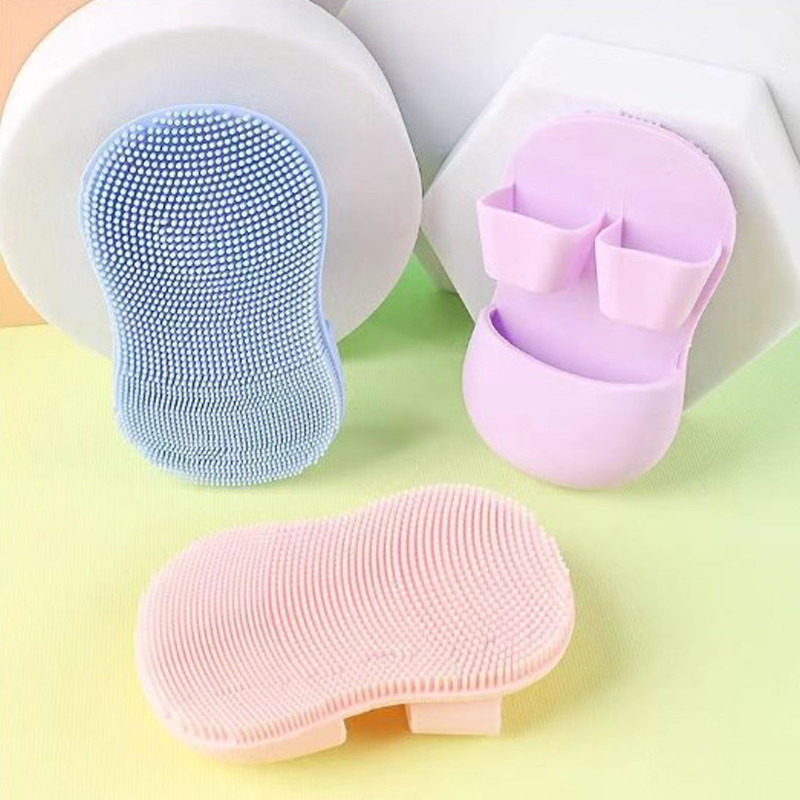 【Roshy】🍧Bàn Chải Rửa Mặt Silicon Bàn Chải Làm Sạch Chăm Sóc Da Mềm Mại Dụng Cụ Cọ Rửa Mặt Tiện Lợi