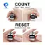 Bộ đếm clicker cơ học 4 chữ số, 2 gói - Phù hợp cho sự kiện và thể thao