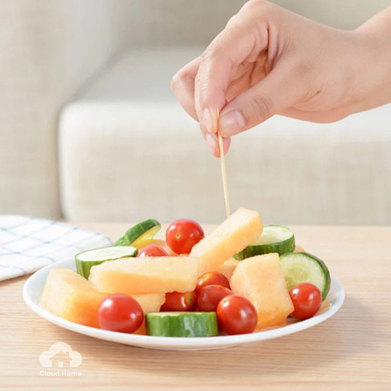 🌤️COD🌤️60 /140 Gói tăm trúc xỉa răng, ăn hoa quả gia dụng, tăm tre hai đầu