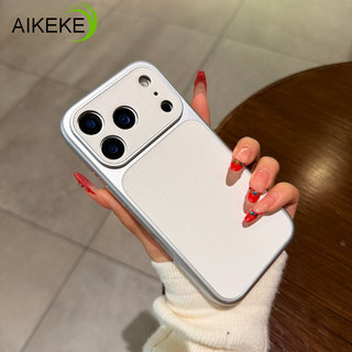 Ốp Điện Thoại Da PU Trắng Thanh Lịch Cho OPPO K14X K13X K12X K10 Reno 8Z 8T 8 Pro Plus 7 SE 7Z 6 5 Lite 5F 5G 4G Vỏ Mềm Đơn Giản Mặt Sau Kinh Doanh Bạc