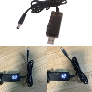 CP99 - Dây cáp tăng cường nguồn CLI USB sang DC5521 với bộ điều chỉnh điện áp có thể quạt định tuyến WiFi đèn 5V-9V 12V