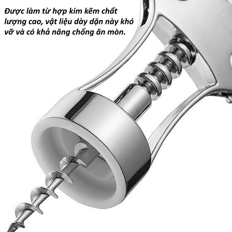 dụng cụ khui rượu vang hợp kim kẽm bền chắc chống ăn mòn đa năng mở nắp chai bia quà tặng gia đình