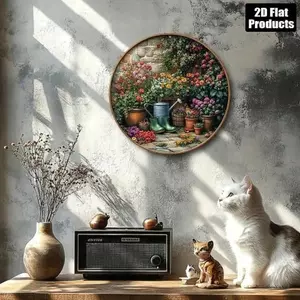 CIFbuy Vintage Kim Loại Tín Hiệu 8x8 Inch Mộc Mạc Nghệ Thuật Treo Tường Cho Trang Trí Sân Vườn Trang Trại
