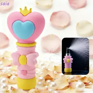 Chai Nước Hoa SAIA, Chai Xịt PVC 5ml, Cây Đũa Phép Dễ Thương Có Thể Đổ Lại Hộp Đựng Mỹ Phẩm Rỗng Du Lịch