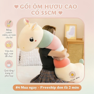 Dễ Thương Hươu Cao Cổ Sang Trọng Gối Mềm PP Cotton Đồ Chơi Ngủ Cho Bé Mầm Non Trang Trí Quà Tặng
