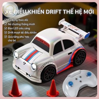Điều khiển từ xa Drift Car LED Lights Auto Follow Kids Toy Racer Stunt Smart Track Play