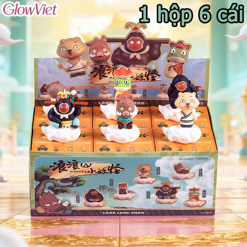 Bộ hộp mù yêu quái nhỏ Núi Mộng Ảo (gồm sáu mẫu: mô hình nhân vật + đế trang trí)