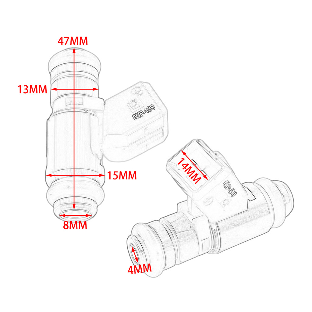 Phụ tùng xe máy Kim phun nhiên liệu Assy cho DUCATI 848 1098 1198 MONSTER STREETFIGHTER SHOWER OEM: IWP189 28040161A 27400001 27400003