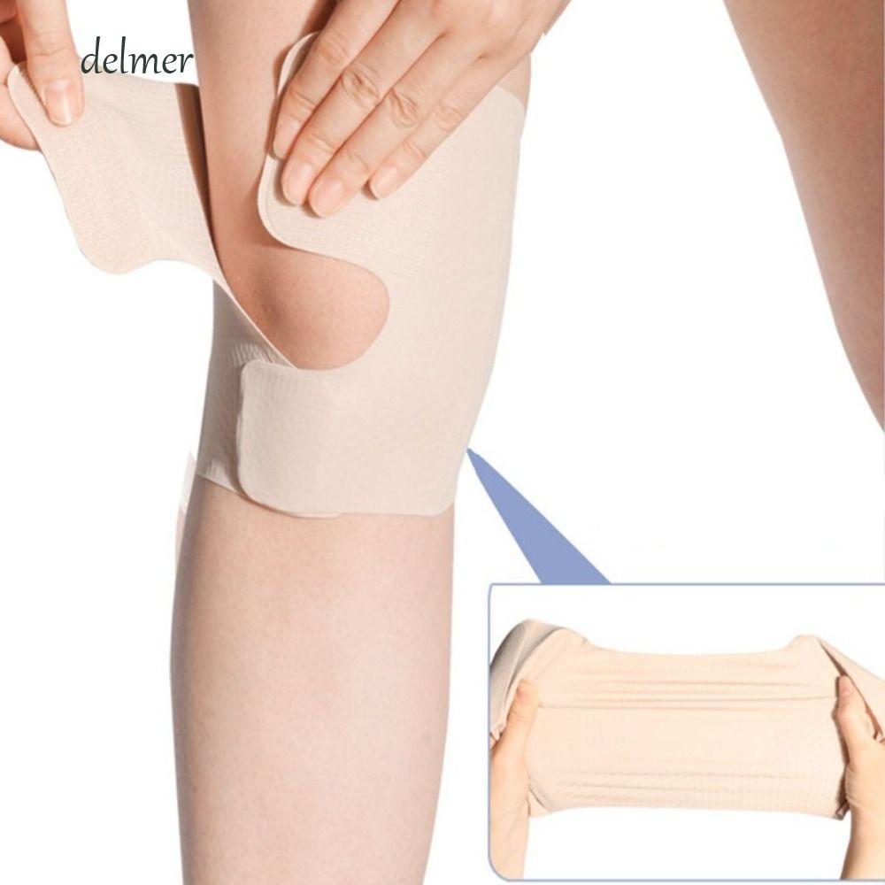 Nẹp đầu gối DELMER, Bộ ổn định bên hông Nén thoáng khí Tay áo đầu gối, Cắm trại đi bộ đường dài Siêu mỏng Có thể điều chỉnh Miếng đệm đầu gối thể thao chống trượt Nữ / Nam