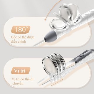 Bộ dụng cụ lấy tai LED cho bé Bộ thìa silicon có thể tái sử dụng Chất tẩy rửa mềm Chăm sóc tai trẻ em Kính lúp 8X
