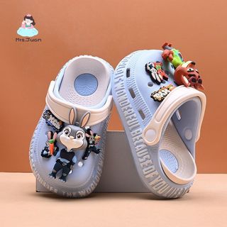 Dép lỗ Zootopia cho bé - Dép EVA chống trượt mềm nhẹ sandal hè đi biển đi chơi cho bé trai bé gái