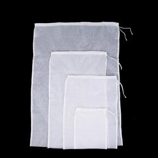 [FEEL] Túi lưới lọc 100 lưới mịn tái sử dụng dây rút cho sữa đậu nành, nước ép trái cây, thực phẩm nhà bếp