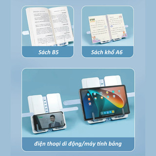 【BabyJoy】Giá đỡ sách kiêm hộp đựng bút chì,Dung lượng lớn,sự hỗ trợ vững chắc,Điều chỉnh góc độ đa dạng
