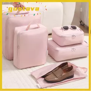 Túi lưu trữ du lịch GUSTAVA, Túi sắp xếp hành lý nhiều màu dung tích lớn, Túi đựng quần áo chống bẩn chất lượng cao di động Túi nén quần áo Túi du lịch Chuyến đi xe buýt