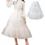 CATMALLER88 Underskirt Crinoline, Trắng Gothic Petticoat, Thời Trang Thoáng Khí Cosplay Không Vòng Crinoline Váy Nữ Cô Gái