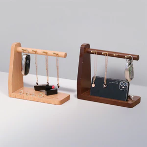 Bắc Âu Gỗ Chắc Chắn Gỗ Sồi Chìa Khóa Để Bàn Hộp Bảo Quản Trang Trí Hành Lang Giá Để Đồ Chìa Khóa Giá Đỡ Điện Thoại Di Động