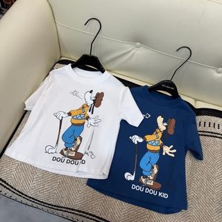 [Aff- DOU DOU KID] AP76 CÚN Áo Phông Trẻ Em Hữu Cơ 14-48kg Cho Bé Gái Và Bé Trai