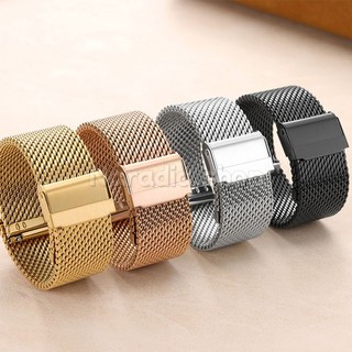 18-24mm 1.0 Lưới Milanese Thép Không Gỉ Dây Đeo Đồng Hồ Cho Doanh Nhân Kim Loại Dây Đeo Đồng Hồ Nam Nữ Vòng Tay Thay Thế