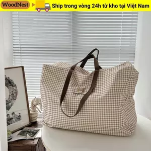 Túi đựng hành lý trẻ em WOODNEST, Kiểm tra túi đựng chăn chống thấm nước, Túi xách vải có dung lượng cao