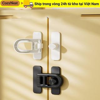 Chốt cửa tủ lạnh COZYNEST, Khóa an toàn bảo vệ an ninh cho trẻ em bằng nhựa, Khóa ngăn kéo tủ đa chức năng hữu ích