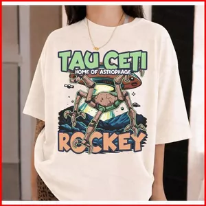 GC1 Project Hail Mary Sci-Fi 220G Áo thun cotton dày Retro Rocky Tau Ceti Nhà của teo tee GC1