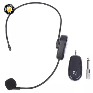 {TB & Bag} Bộ phát micro không dây gắn trên đầu 2.4G đa năng có đầu thu cho hướng dẫn giảng dạy loa khuếch đại giọng nói.