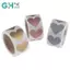 GHX 300 miếng/cuộn Nhãn cào hình trái tim, nhãn dán cào, văn phòng phẩm DIY thủ công, nhãn dán tự dính VN