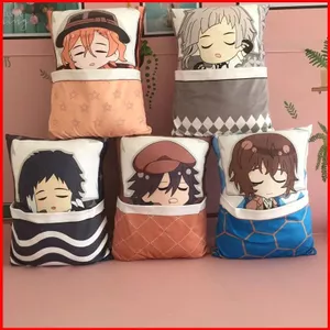 ST2 Bungo Đi Lạc Chó Sang Trọng Gối Rampo Chuuya Dazai Osamu Atsushi Ngủ Ném Gối Trang Trí Nhà Quà Tặng Cho Trẻ Em TS2