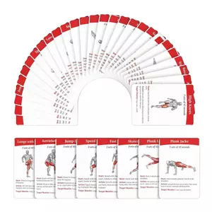 Thẻ Tập Luyện 36 Miếng Thẻ Di Động Độ Nét Cao Tăng Cường Sức Mạnh Hình Ảnh Tập Luyện Cho Nữ Người Mới Bắt Đầu Nâng Cao jiwvn